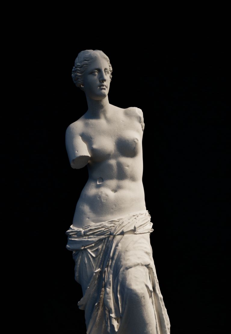 Nu Académique vénus de milo face